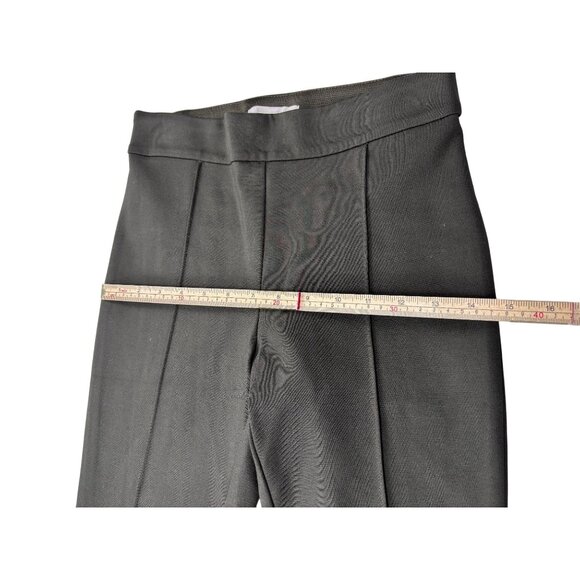 H&M Womens Olive Trousers XS Viscose Blend Straight Leg Made In Bangladesh - Picture 9 of 11